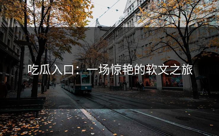 吃瓜入口：一场惊艳的软文之旅
